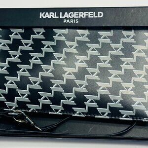 New Mens Karl Lagerfeld Small Wallet Clutch